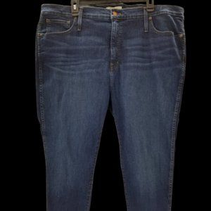 Madewell Womens Jeans 10" High Rise Skinny Dark Wash Fly Size 36P
